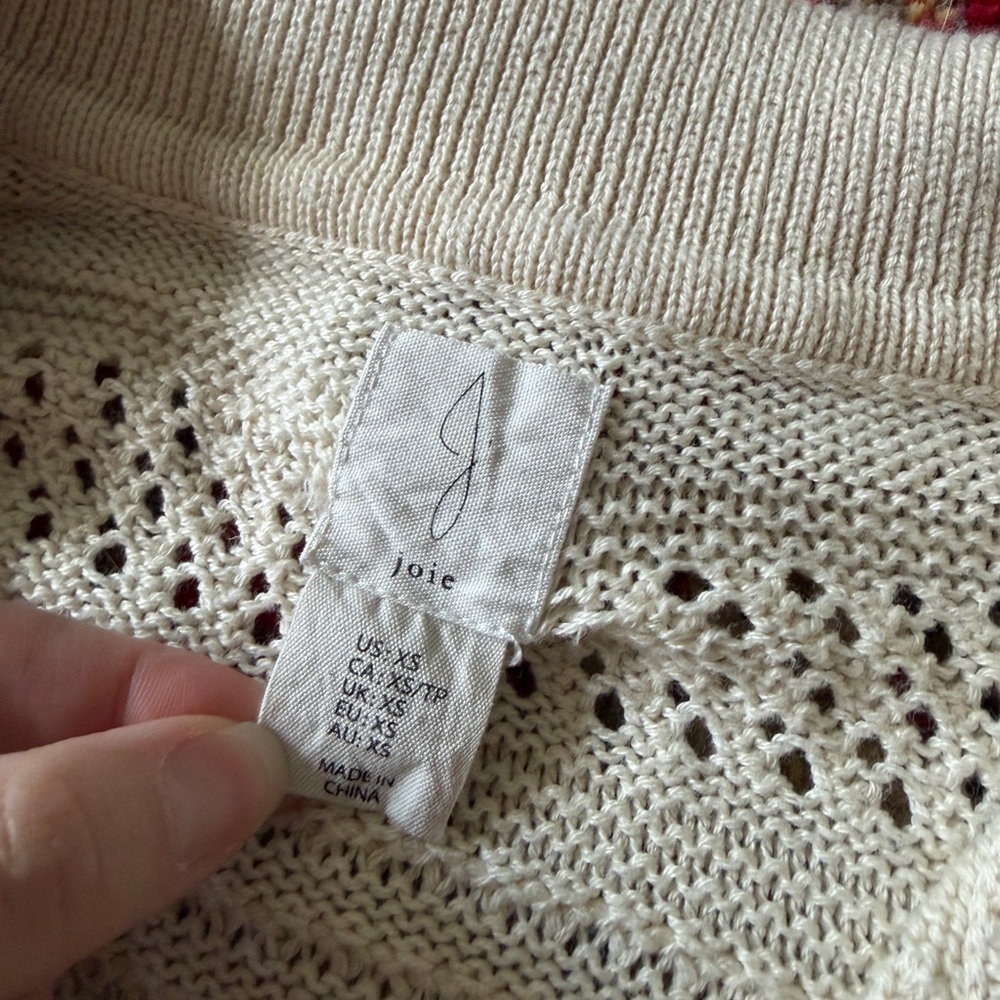 Joie Knit Crochet Polo - Picture 3 of 6